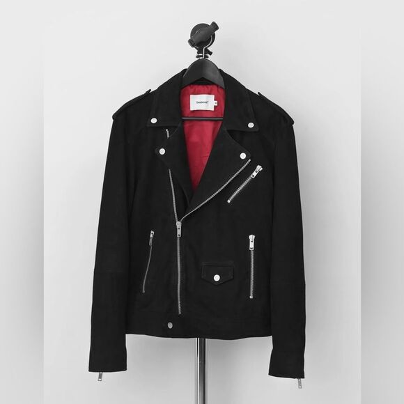 Deadwood River Suede Motorcycle Jacket 42 - Picture 1 of 8